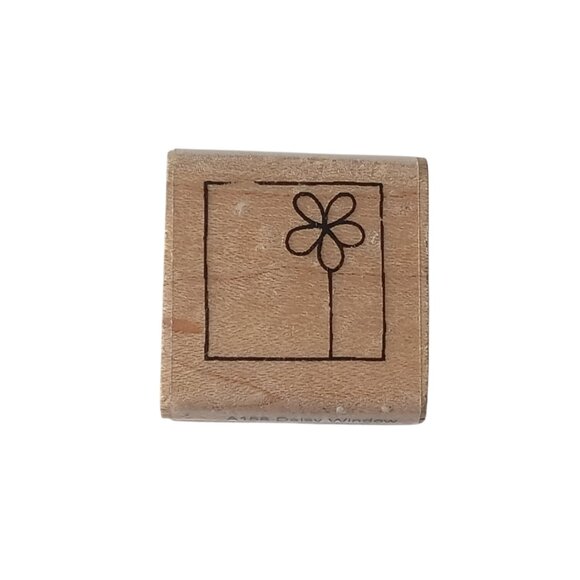 🎯 10 for $10 / 2005 Stampendous Flower Mounted Wooden Stamp - Picture 1 of 4
